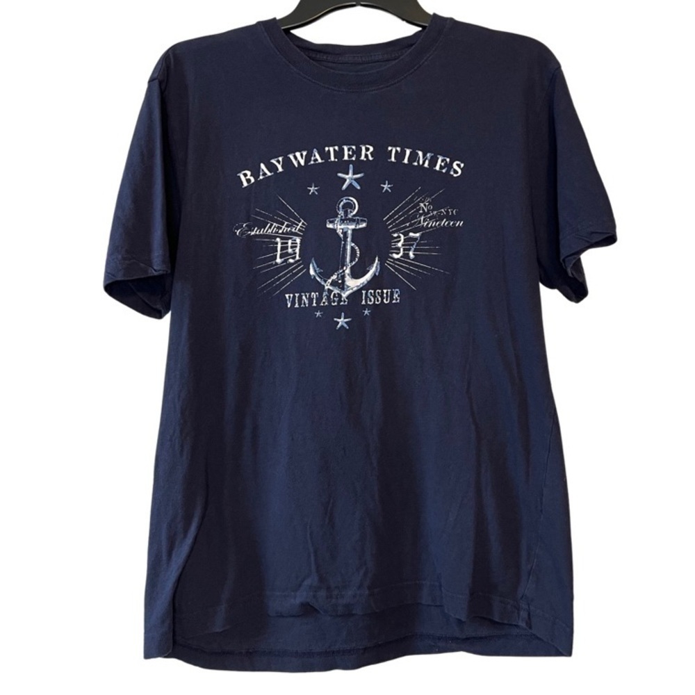 𝅺izod Men’s Tee Shirt Navy Size Medium